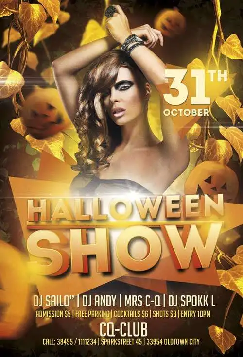 Free Halloween Show Flyer Template