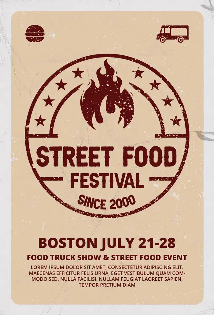 Streetfood Festival Free Flyer Template