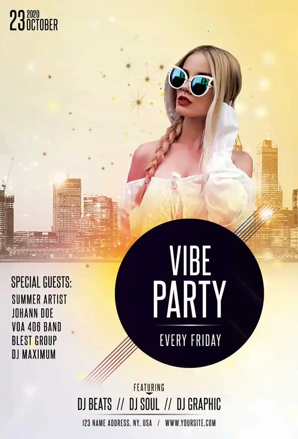 Free Club Vibe Flyer Template
