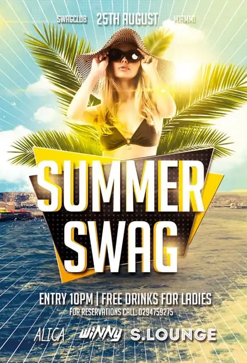 Free Summer Swag Flyer Template