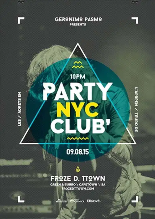 The Club Party Free PSD Flyer Template