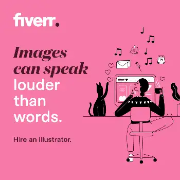 Fiverr Illustration Ad