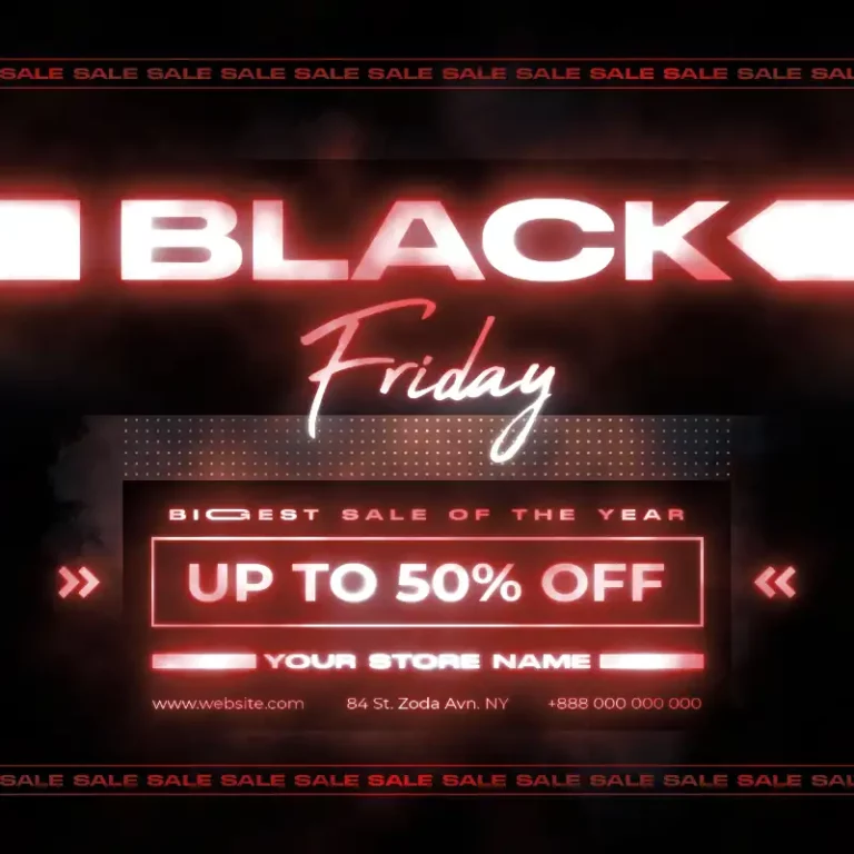 Free Black Friday Sale PSD Template